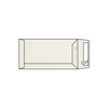 Rives Tradition, Natural White, 2-sides feltmarked, 120g/m2, 110 x 220 mm DL plic buzunar, fără fereastră, Clapeta dreapta, banda adezivă, pastă ECF fara lemn, 250 buc/cutie, FSC Mix Credit
