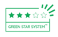 Un produs „Green Star System for Visual Com” de 3 stele înseamnă că este fie fabricat dintr-o materie primă de origine fosilă care are o capacitate ridicată de reciclare, fie un material de origine regenerabilă/biobază care are o capacitate scăzută de reciclare sau un material de origine reciclată care nu este reciclabil